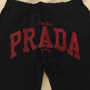 Chinatown Market [Market] x Prada - "i'm so PRADA you" Sweatpants Size Large NEW